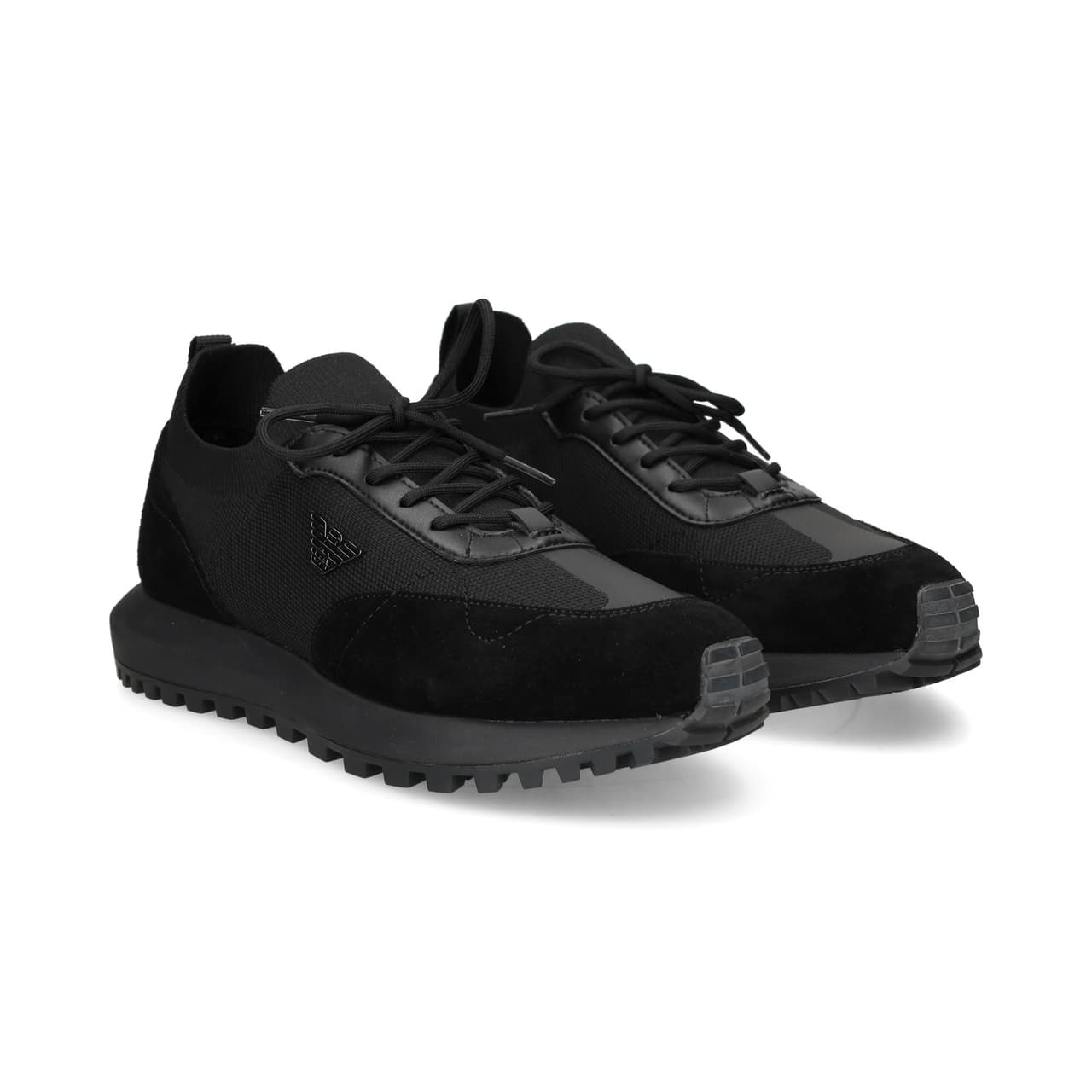 Emporio Armani Deportivo Ante+nylon Negro