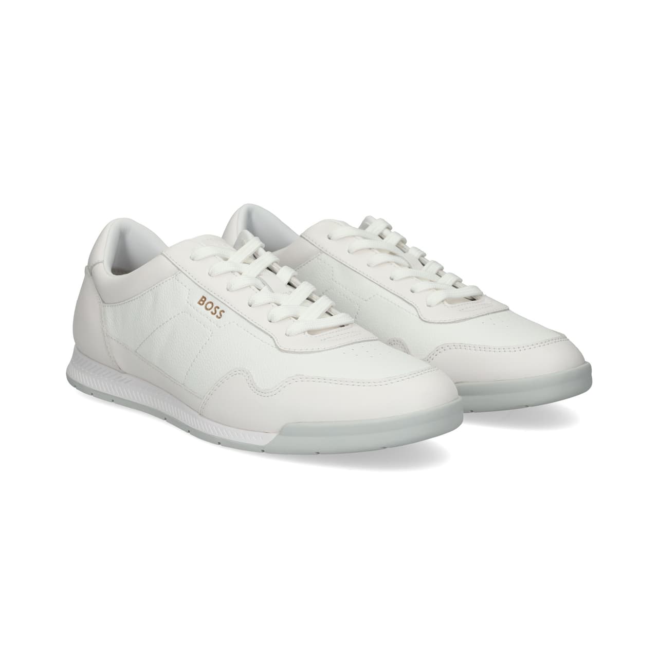 BOSS Deportivo Piel+neopreno Blanco