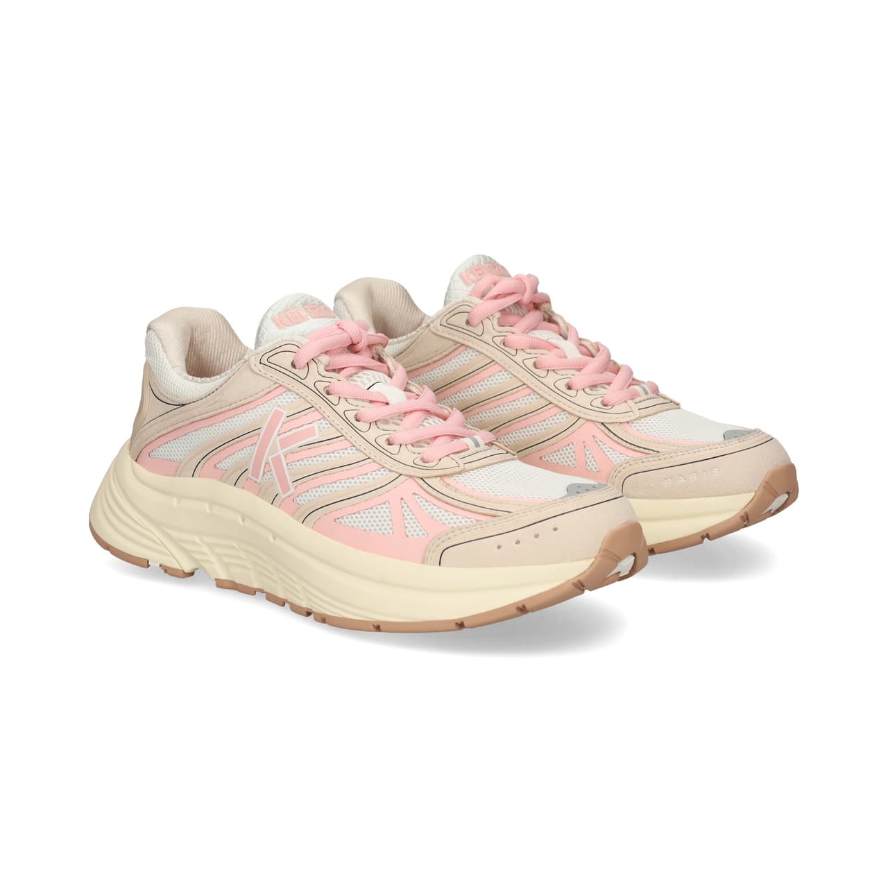 Kenzo Deportivo Malla Rosa+blanco Blush