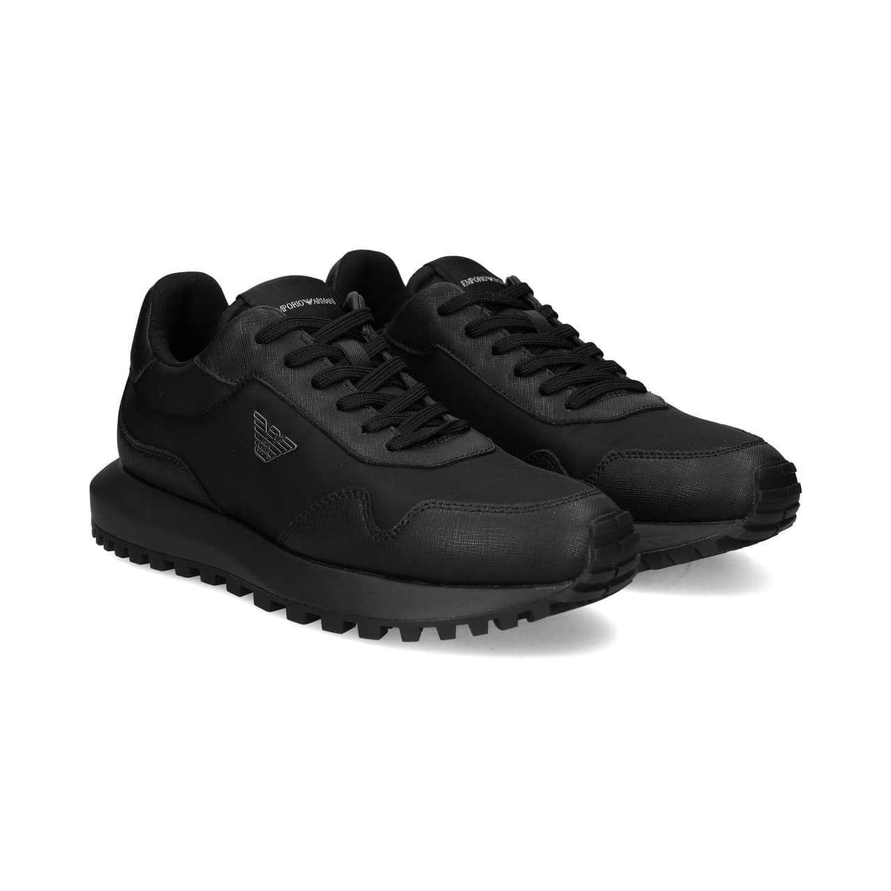 Emporio Armani Deportivo Piel+nylon Negro