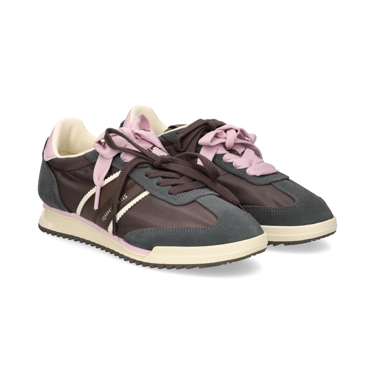 Tommy Hilfiger Talon+cordon Rosa Dep.nylon Marron Black Walnu