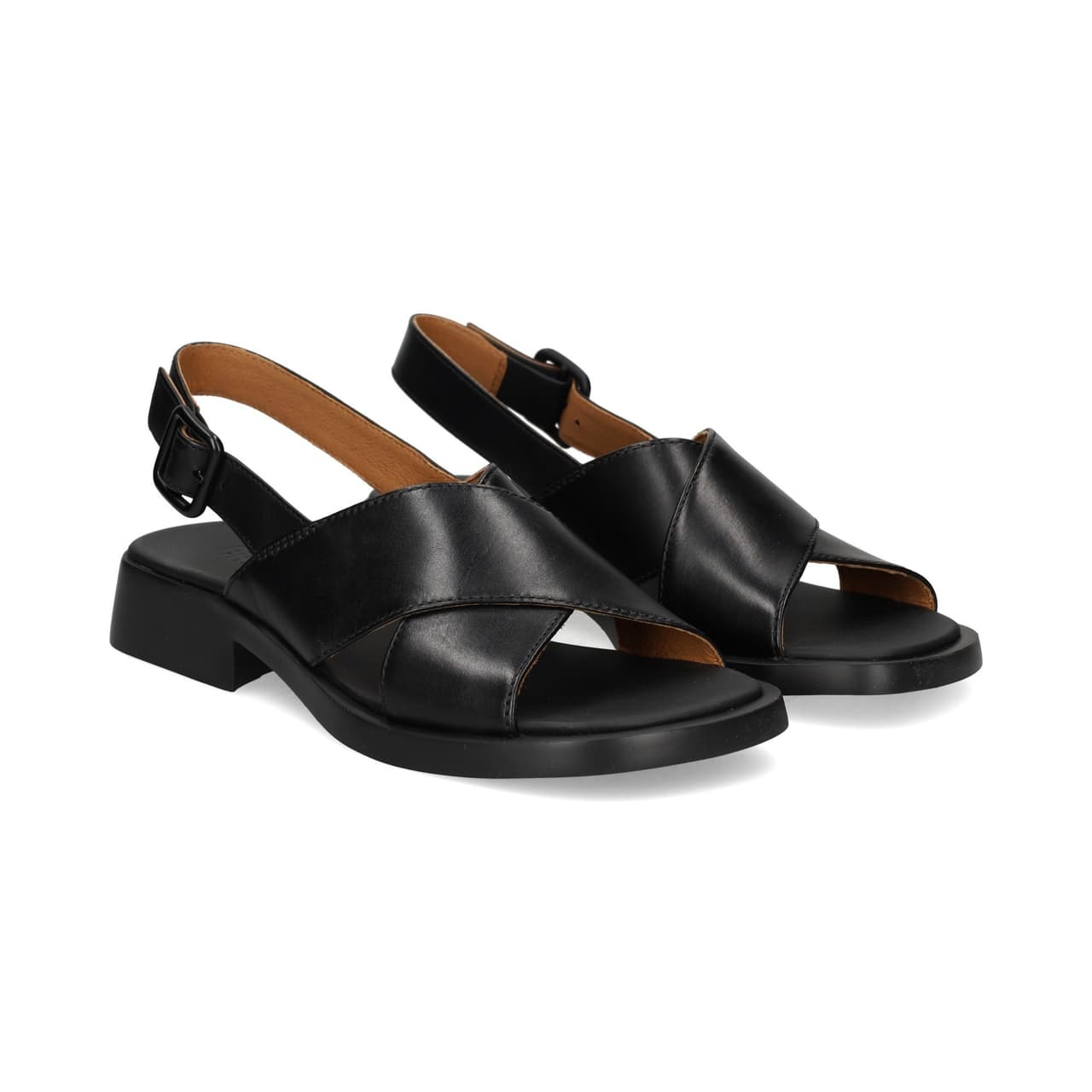 Camper Sandalia Cruzada Piel Negro
