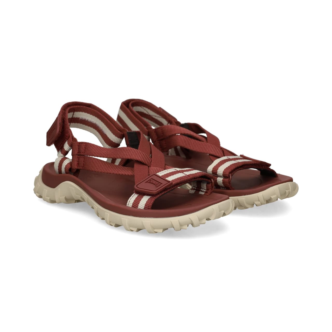 Camper SANDALIA SURFERA CINTAS BEIGE+BURDEOS Garnet-Hely