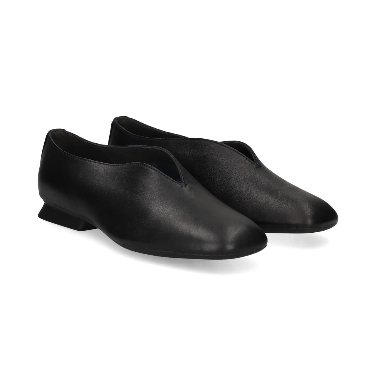 Camper Bailarina Onda Piel Negro