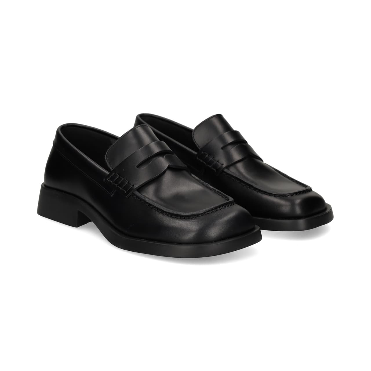 Camper Mocasin Antifaz Piel Negro