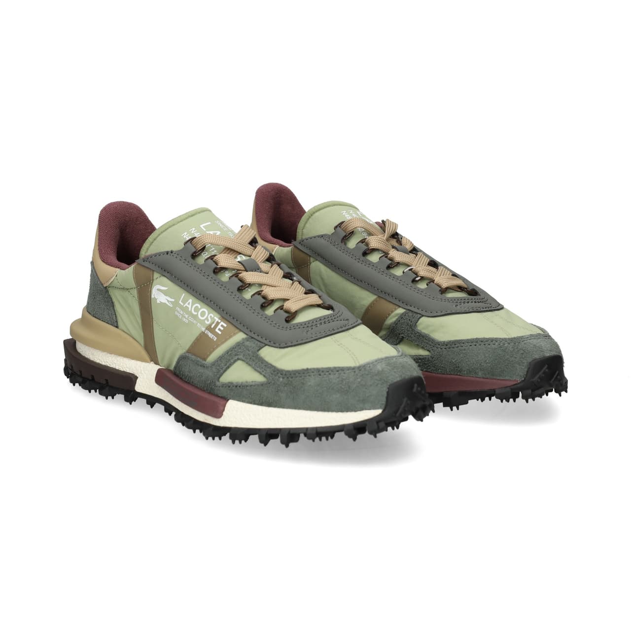 Lacoste Zapatilla Running Nailon/Ante Multi Verd DK Gry/LT K