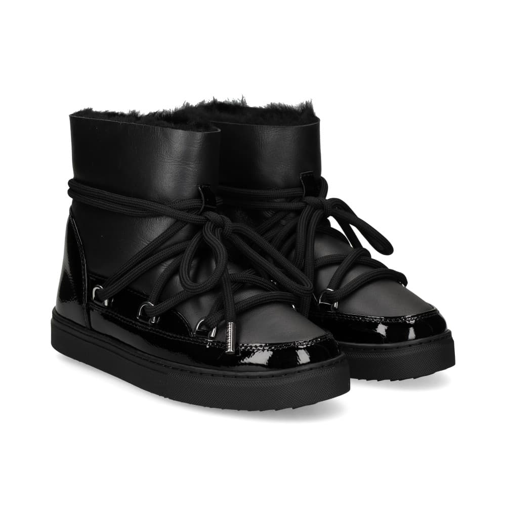 Inuikii Botines Planos Mujer - Negro