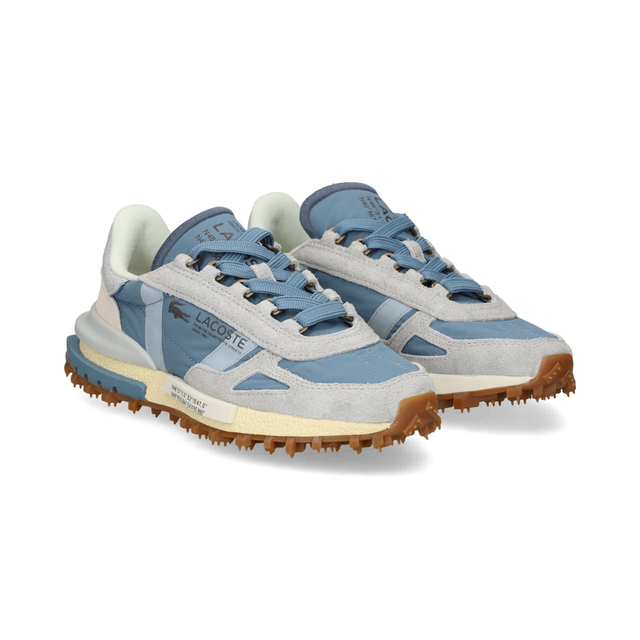 Lacoste Zapatilla Running Nailon/Ante Celeste Acl Blu/Gum