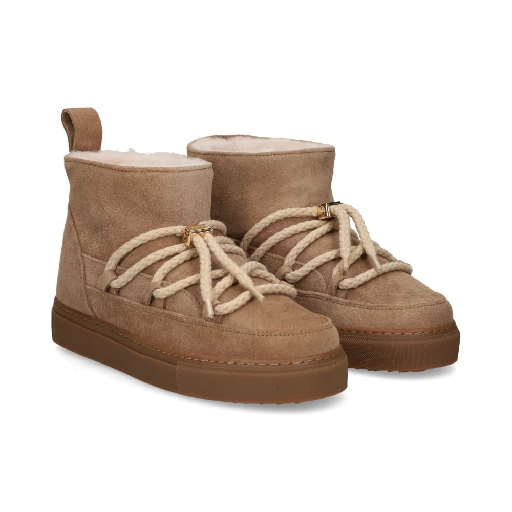 Inuikii Botines Planos Mujer - Beige