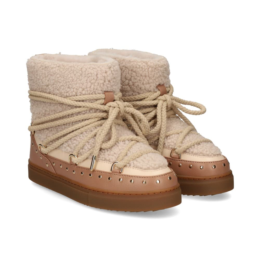 Inuikii Botines Planos Mujer - Blanco