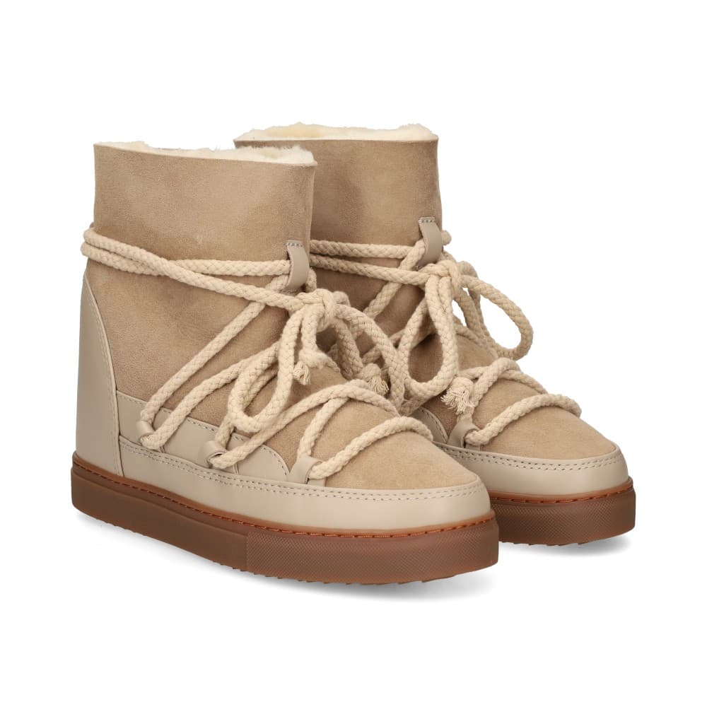 Inuikii Botines Planos Mujer - Gris