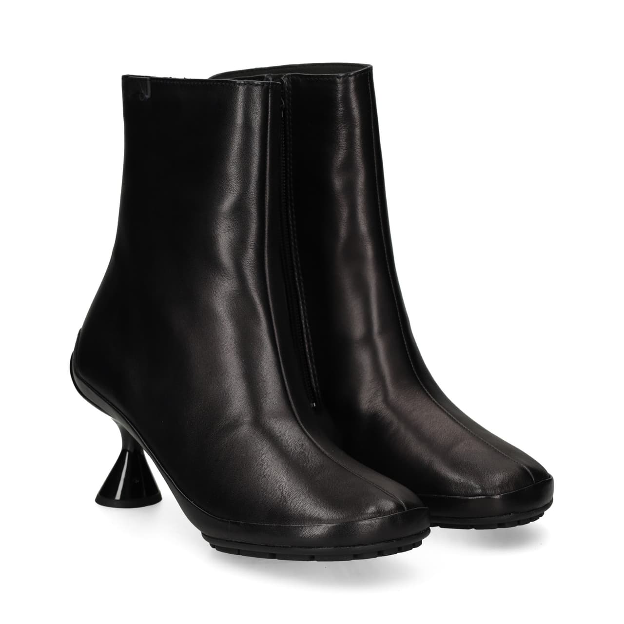Camper Botin Plataforma Piel Negro