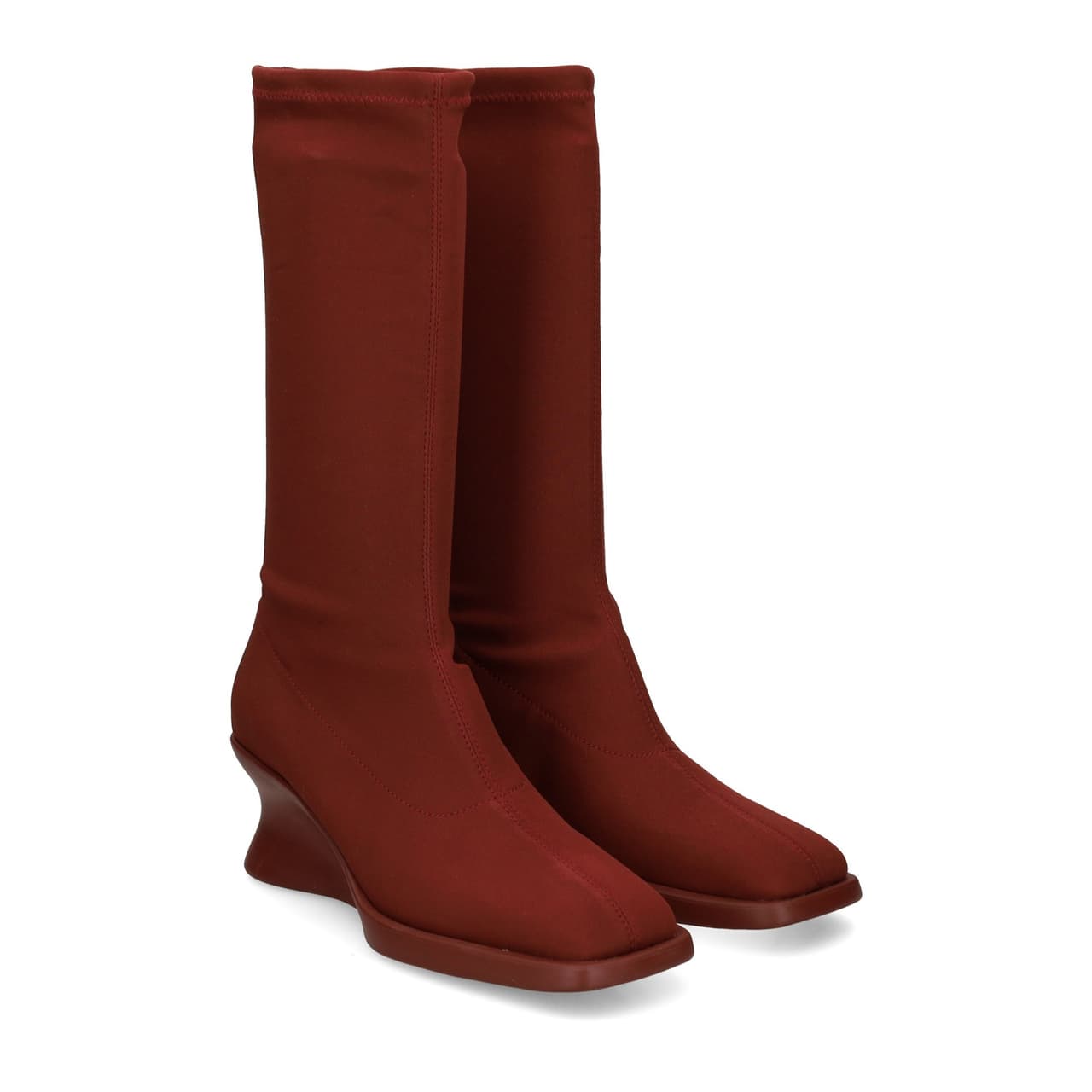 Camper Bota Cuña Textil Burdeos Maple