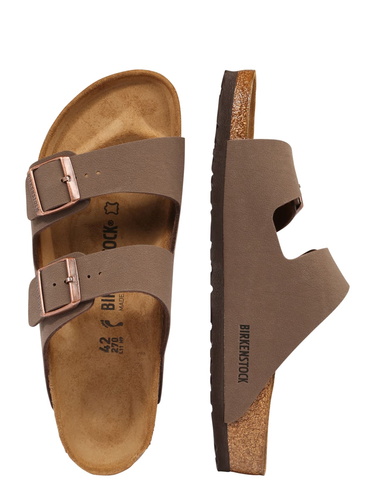 Birkenstock Arizona Birkibuc Mocha — foto 2