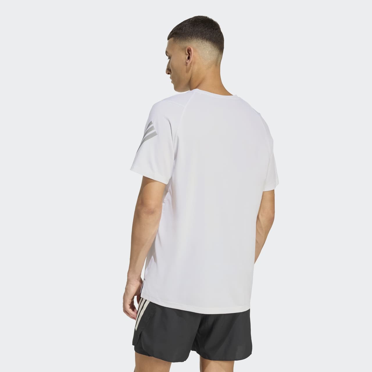 adidas Running adi365 camiseta con 3 bandas reflectantes en la manga blanca — foto 5