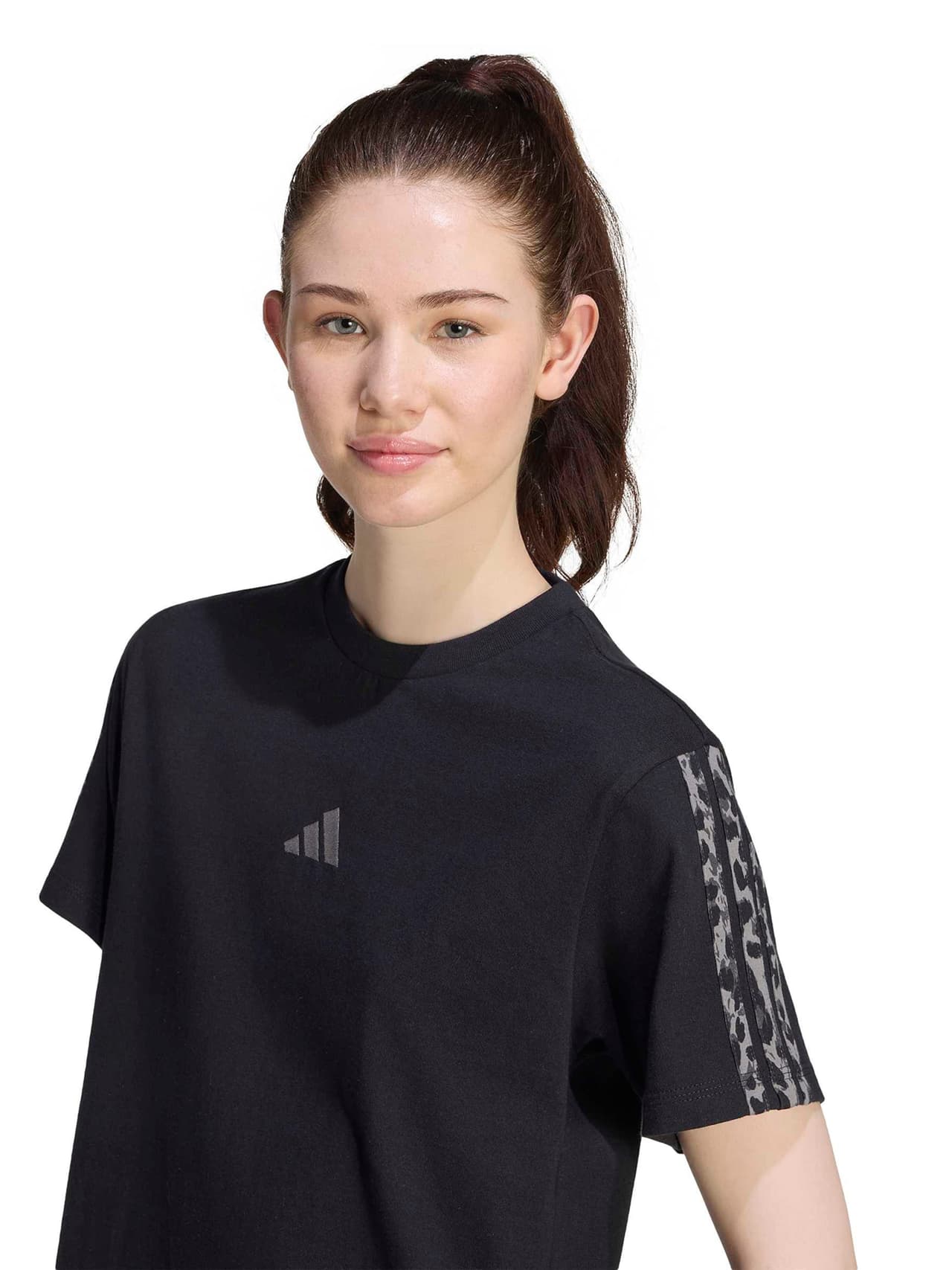 adidas Funktionsshirt 'Seasonal Essentials Animal Print 3-Stripes' — foto 5