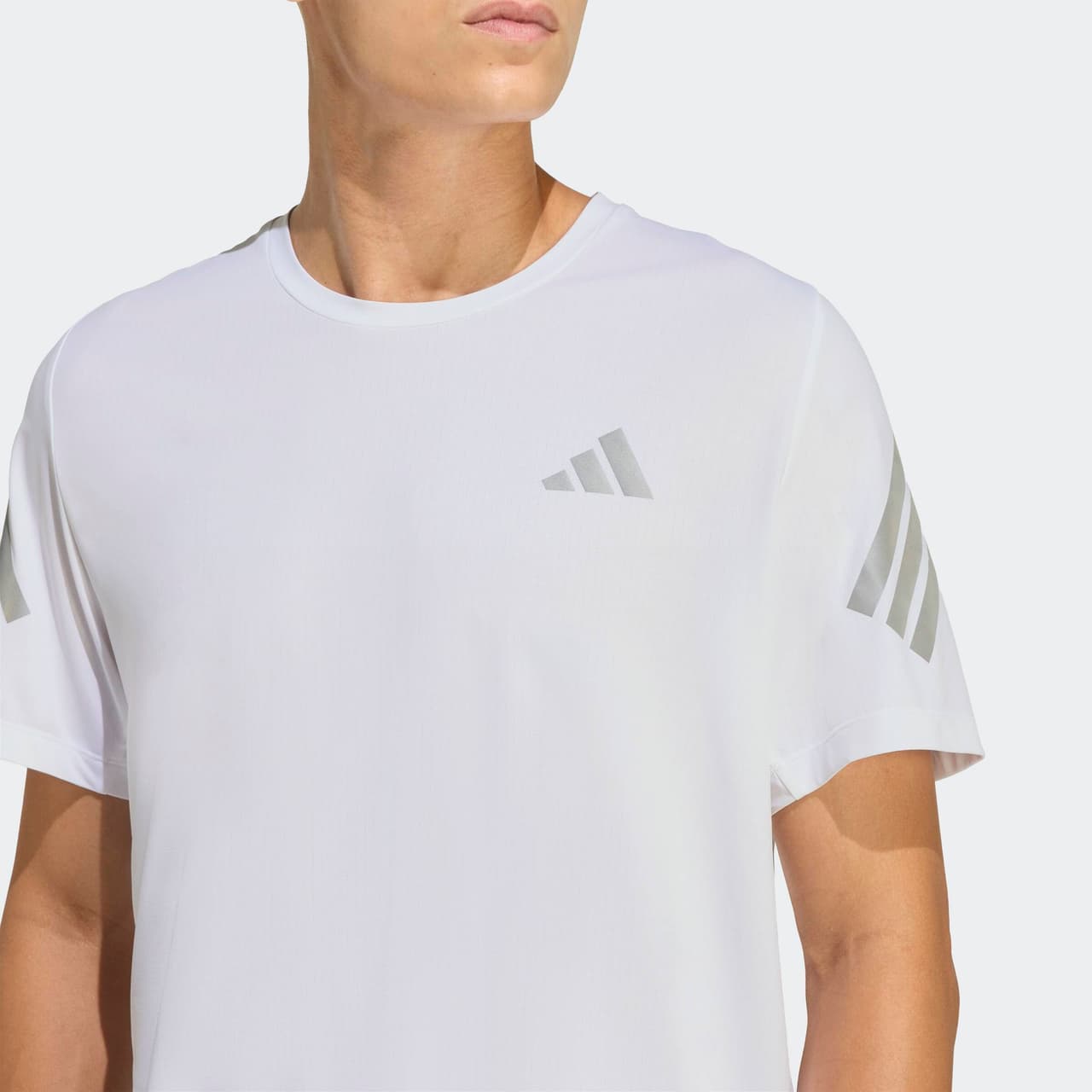 adidas Running adi365 camiseta con 3 bandas reflectantes en la manga blanca — foto 4