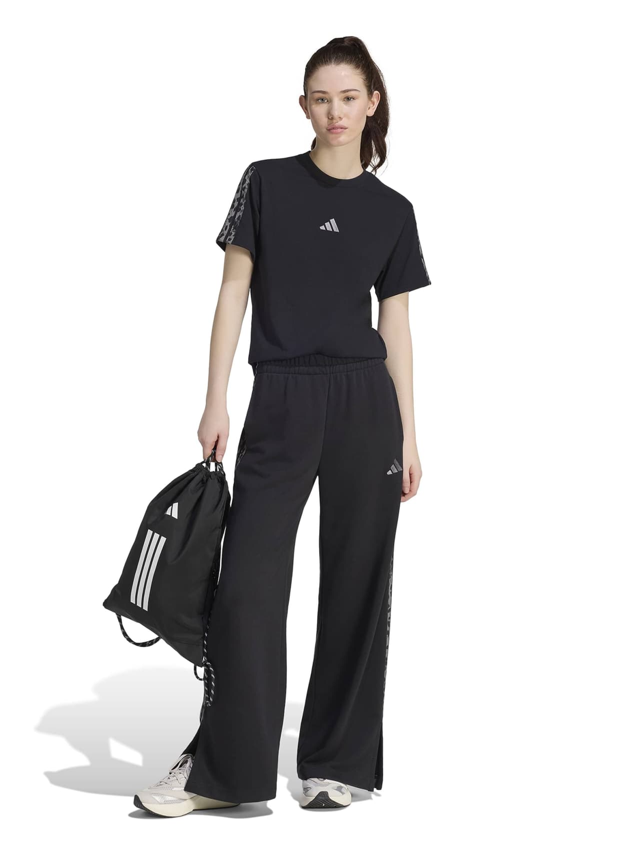 adidas Funktionsshirt 'Seasonal Essentials Animal Print 3-Stripes' — foto 3