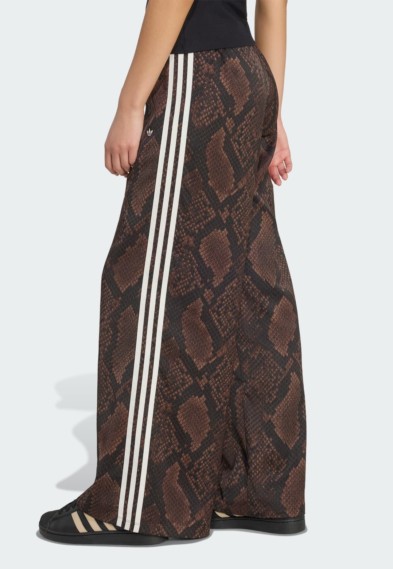 adidas Hose 'SATIN SNAKE PRINT WIDE LEG TRACK' — foto 3