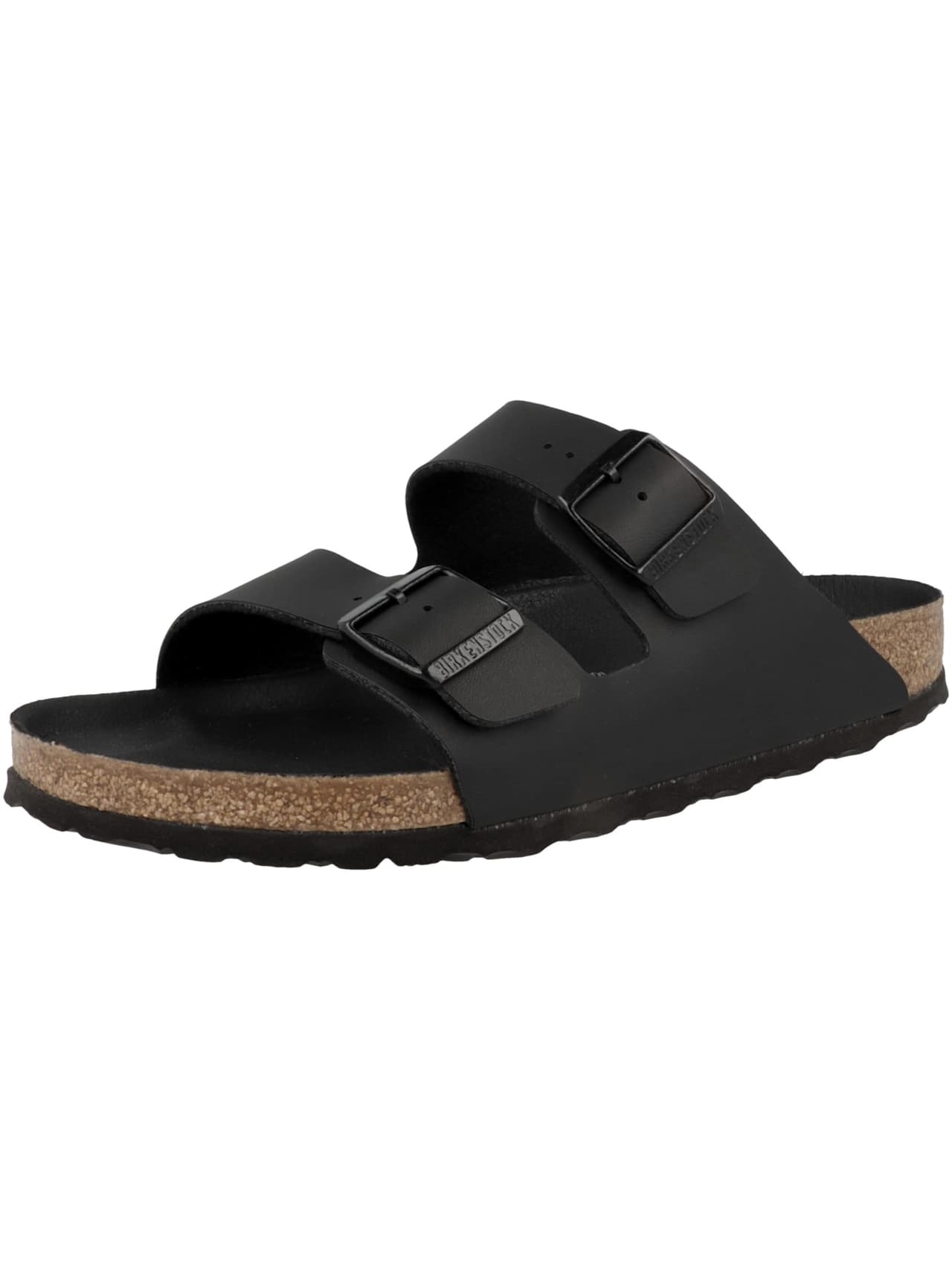 Birkenstock Arizona Birko Flor Black Black Foot Bed — foto 4