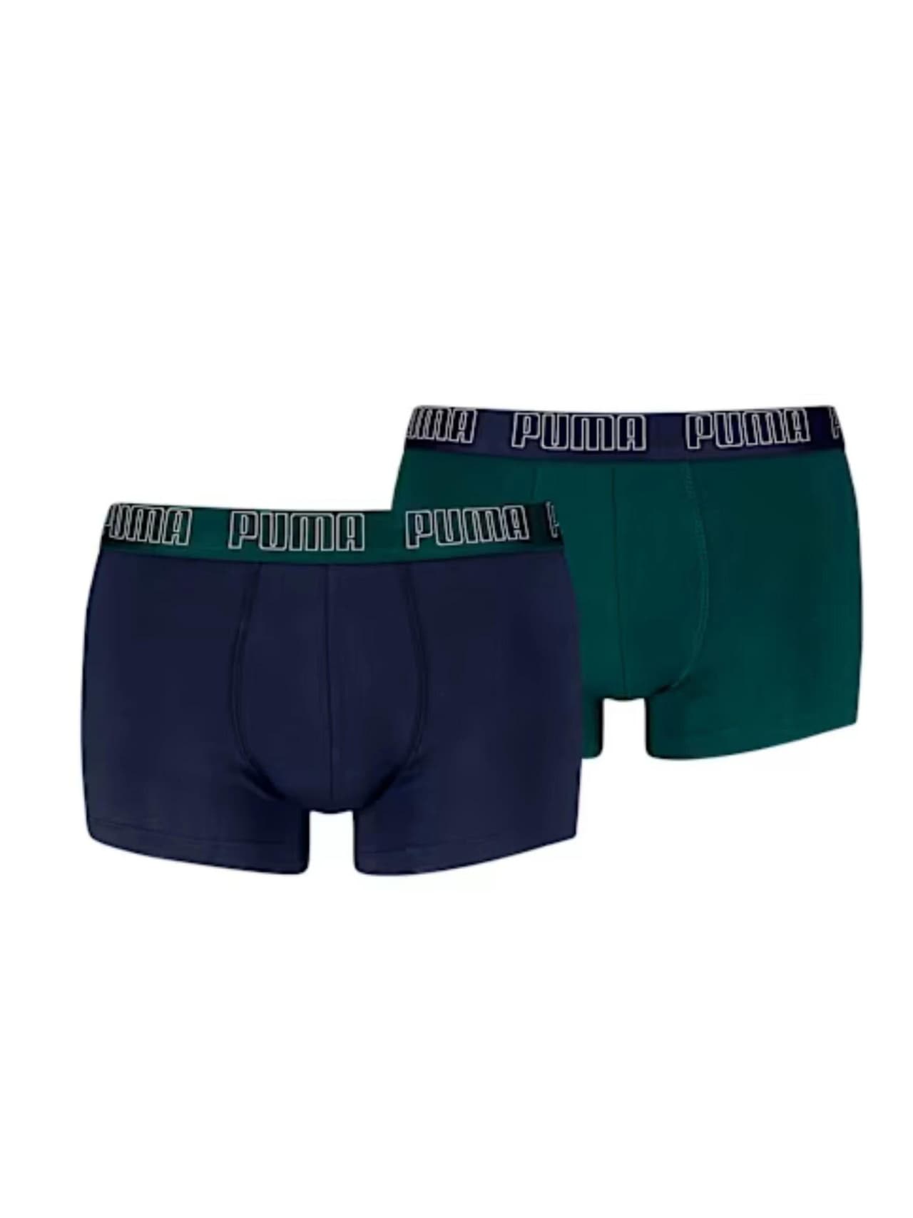 PUMA Boxershorts 'Bipack boxers marino/verde mid trunk'‌‌‌‌‌‌‌‌‌