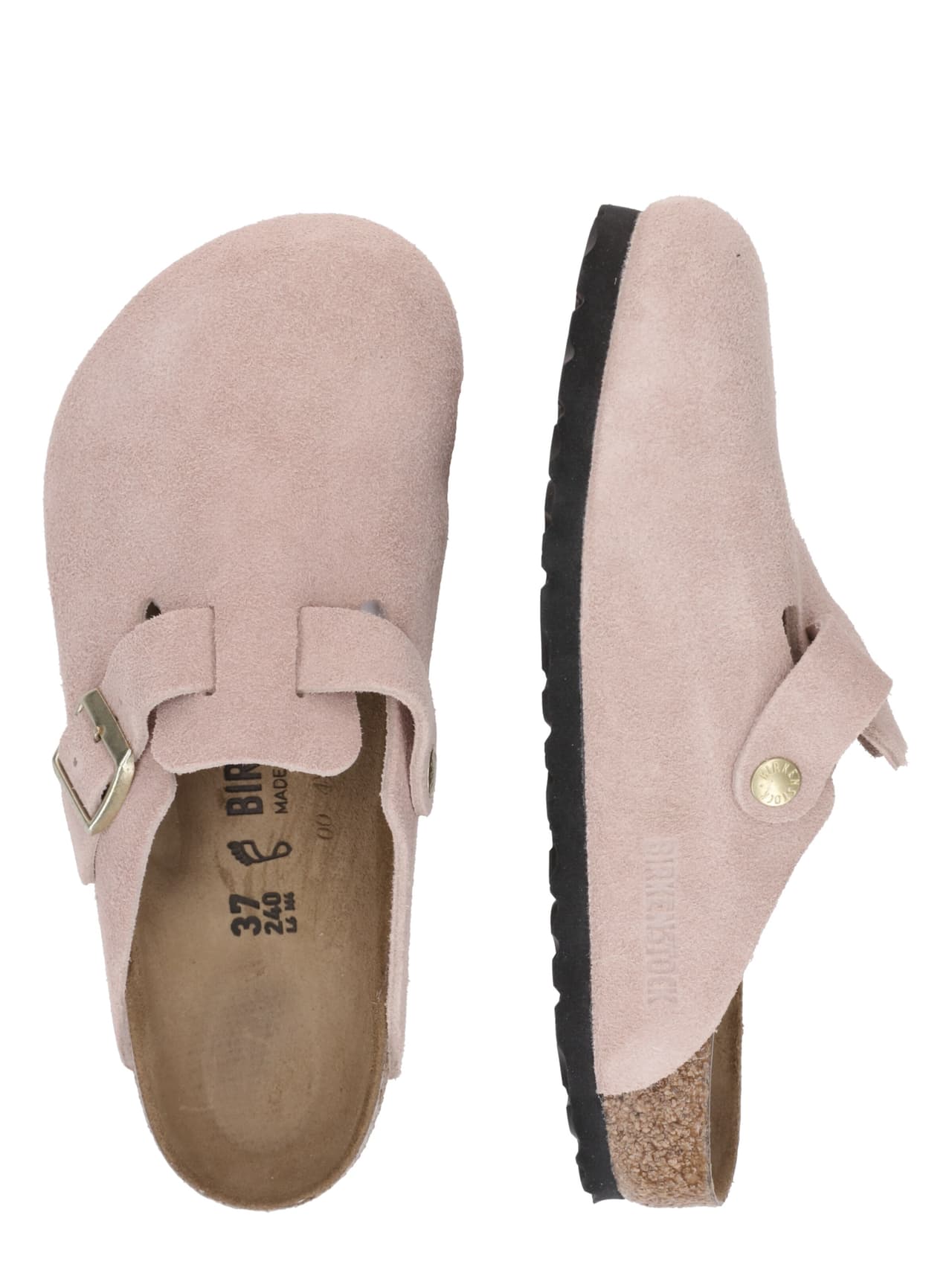 Birkenstock Boston Suede Leather Sandals 'Light Rose' — foto 2