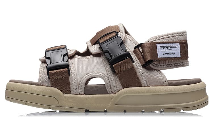 Li-Ning Coca Sandals 'Khaki Brown'