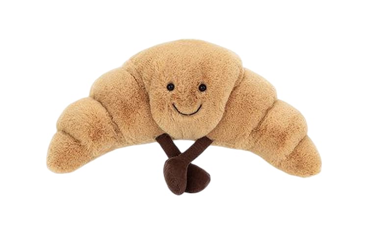 JELLYCAT Fun Food Collection Croissant Bag Cute Dolls Plush Doll 7cm Height