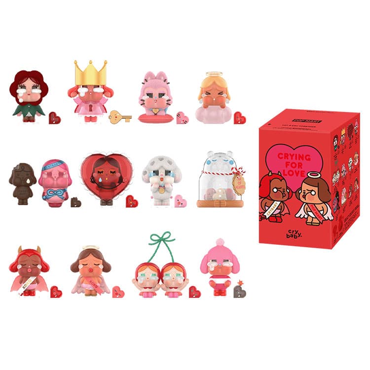 Pop Mart CryBaby Crying For Love Figures Sealed Case (12 Blind Boxes)