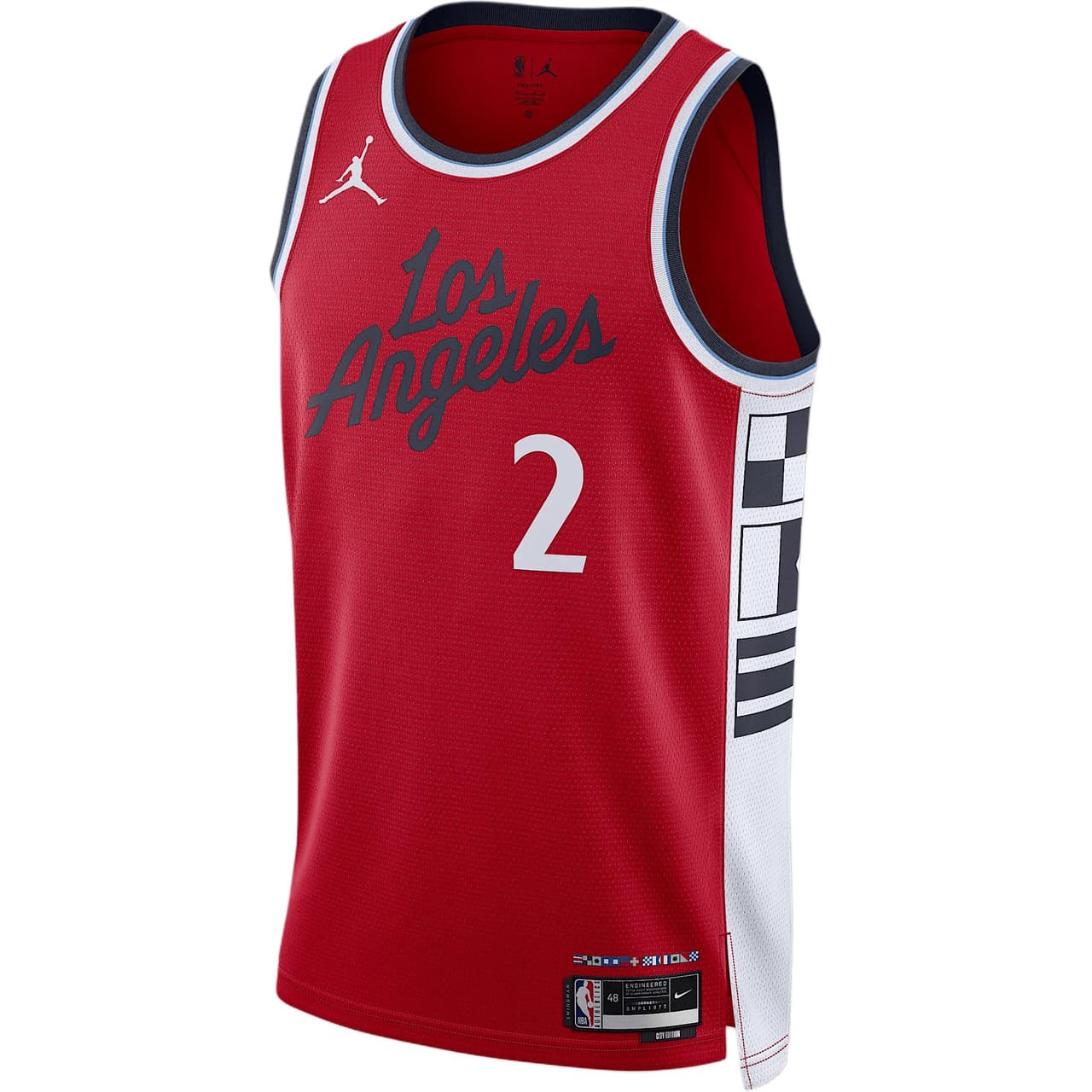 Jordan LA Clippers Kawhi Leonard 2 Red City Edition Jersey