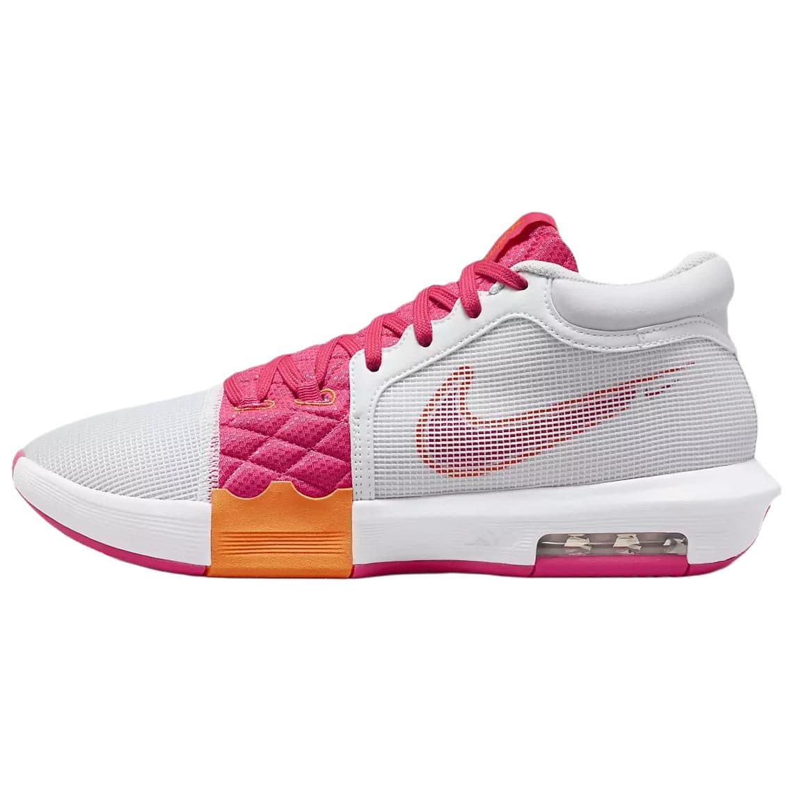 Nike LeBron Witness 8 EP 'White Bright Mandarin Pink'