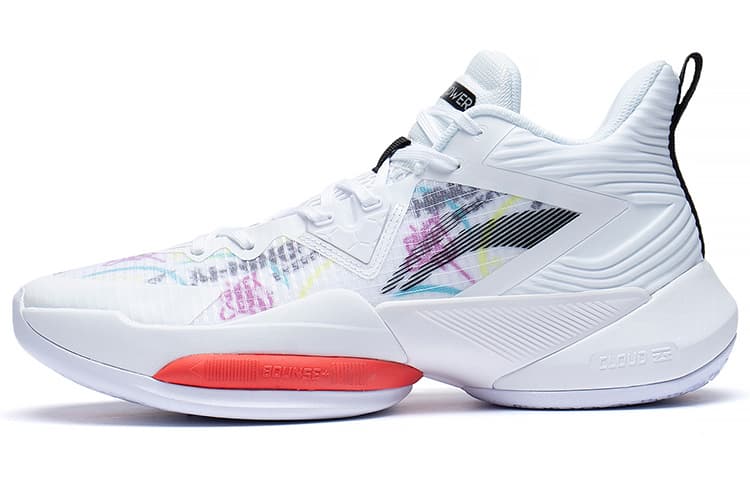 Li-Ning Power 8 Mid 'White Red Black'