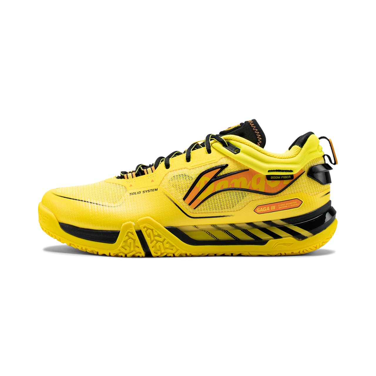 Li-Ning Li Ning Saga 3pro Slip Resistant, Abrasion Resistant, Breathable, Support Low top Badminton Shoes Unisex Yellow