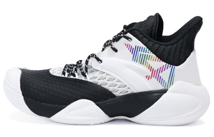 ANTA Basketball Series Sneakers Mid 'Black White Grey'