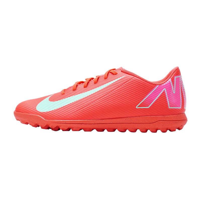 Nike Mercurial Vapor 16 Club TF Turf Synthetic Leather Abrasion Resistant Soccer Shoes Men's Scarlet