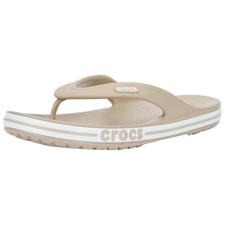 Crocs Bayaband Flip-Flops 'Beige White'