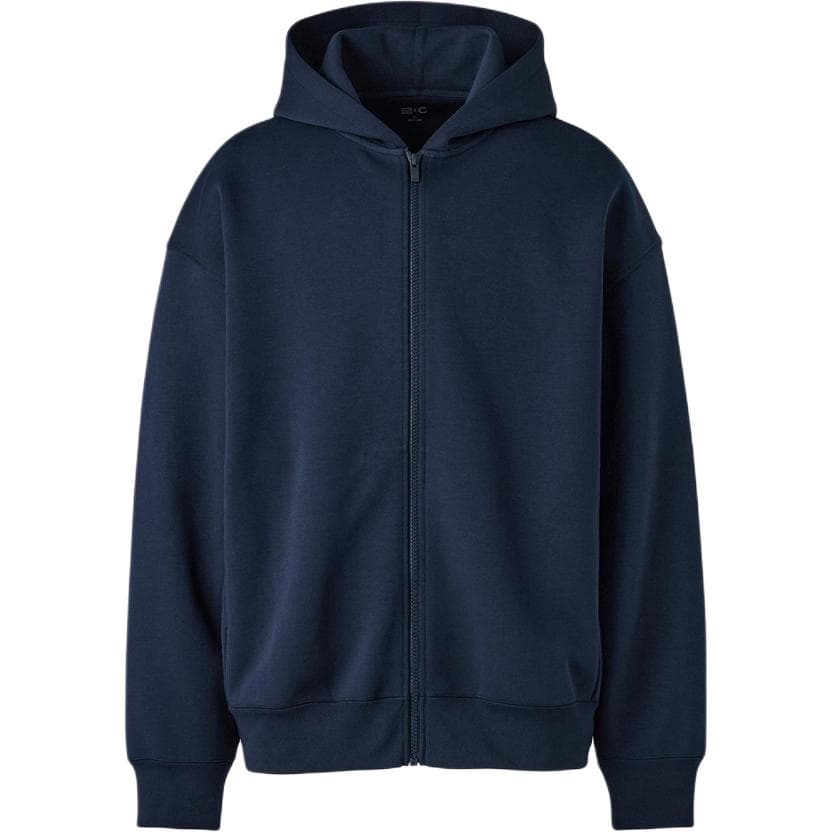 Uniqlo Sweat Oversized Full-Zip Hoodie 'Navy'