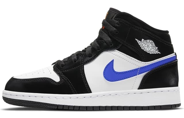 Jordan 1 Mid Black Racer Blue White (GS) 6