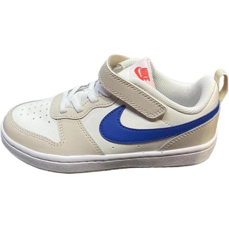 Nike Court Borough 2 Comfortable Low top Kids' Skateboarding Shoes Beige Children Aged 3 7 Years Old