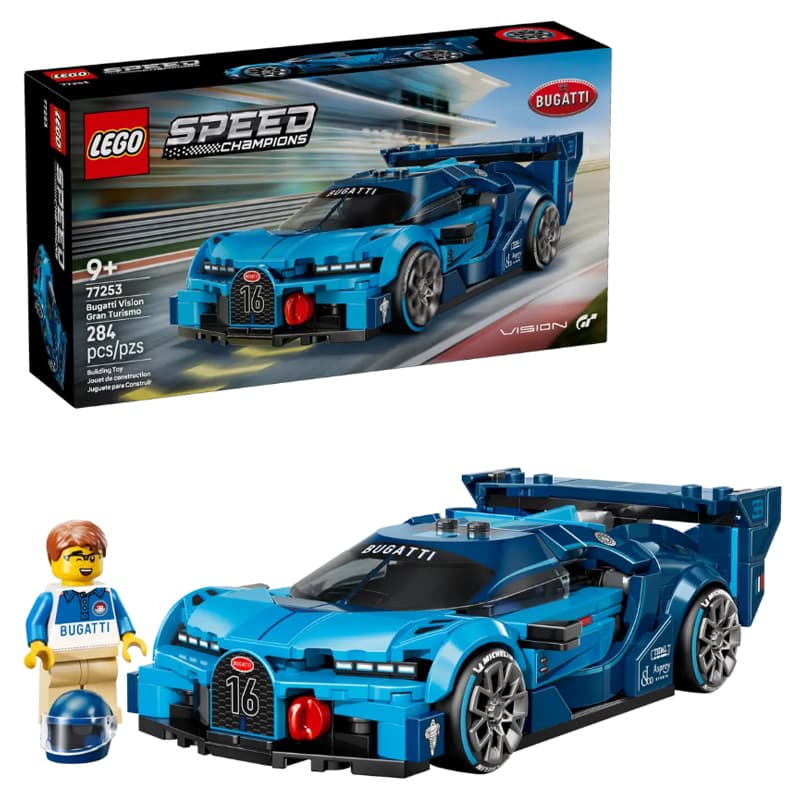 LEGO Super Racing Bugatti Vision GT Sports Car Plastic Building Blocks 284pcs 77253