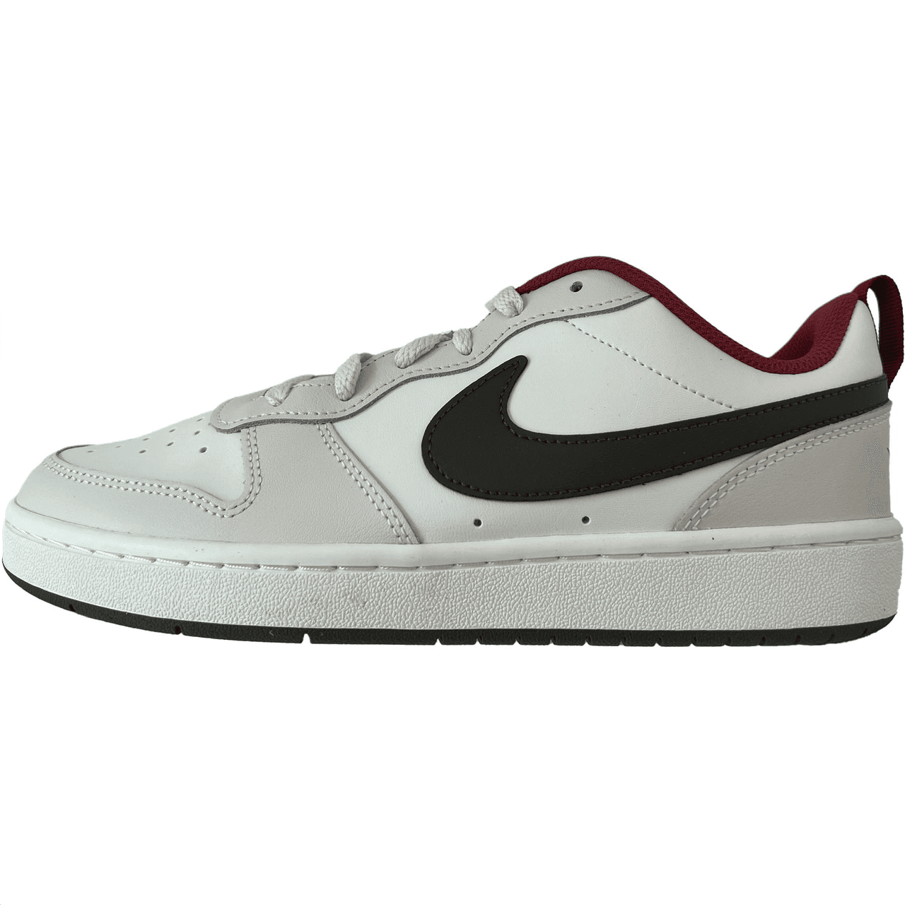 Nike Court Borough Low top Kids' Skateboarding Shoes White Gray Black Kids'