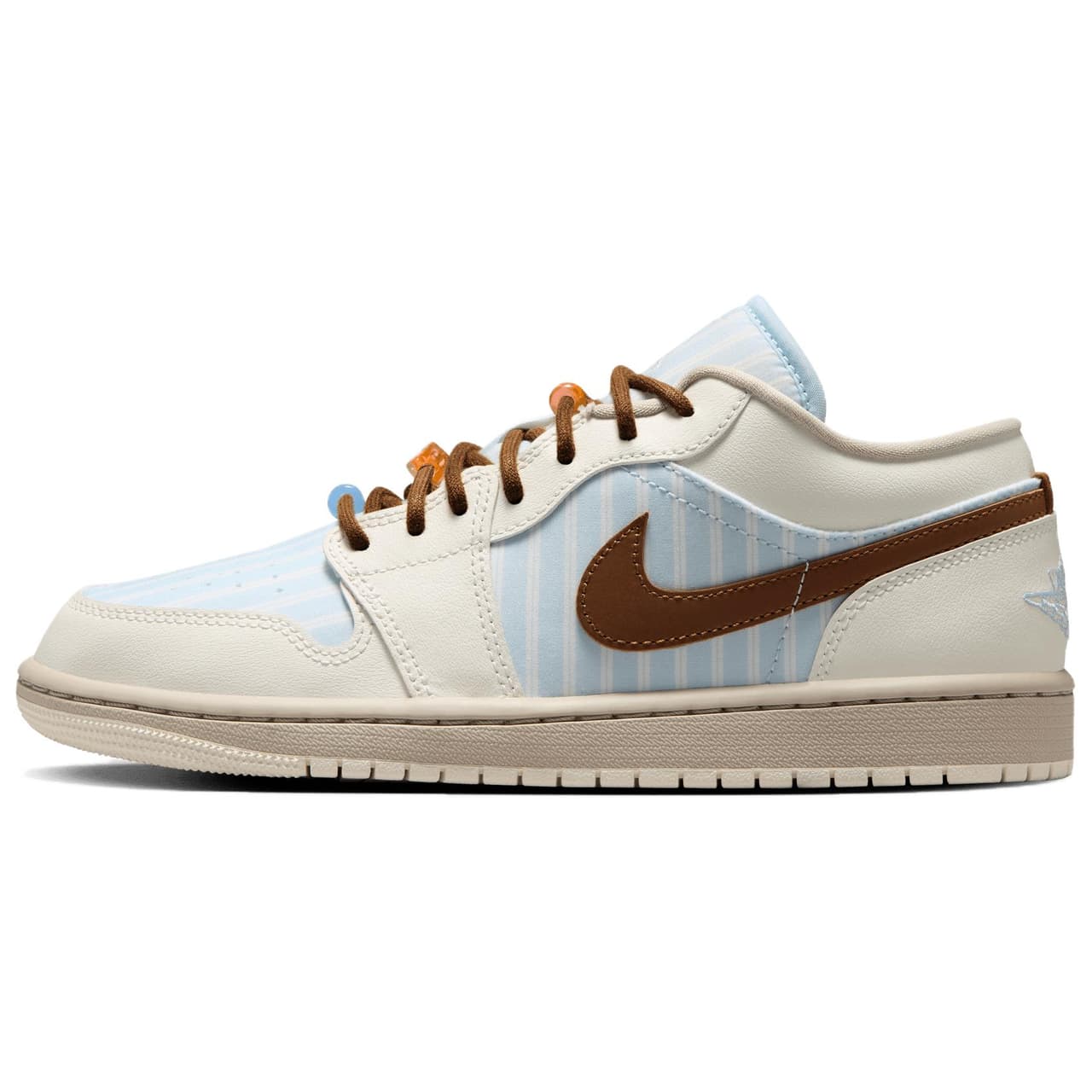 Air Jordan 1 Low Pinstripe Pack 'Hydrogen Blue Cream' (Women's)