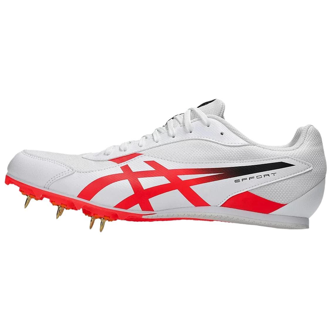 ASICS EFFORT 14 White Red Track And Field Shoes Unisex