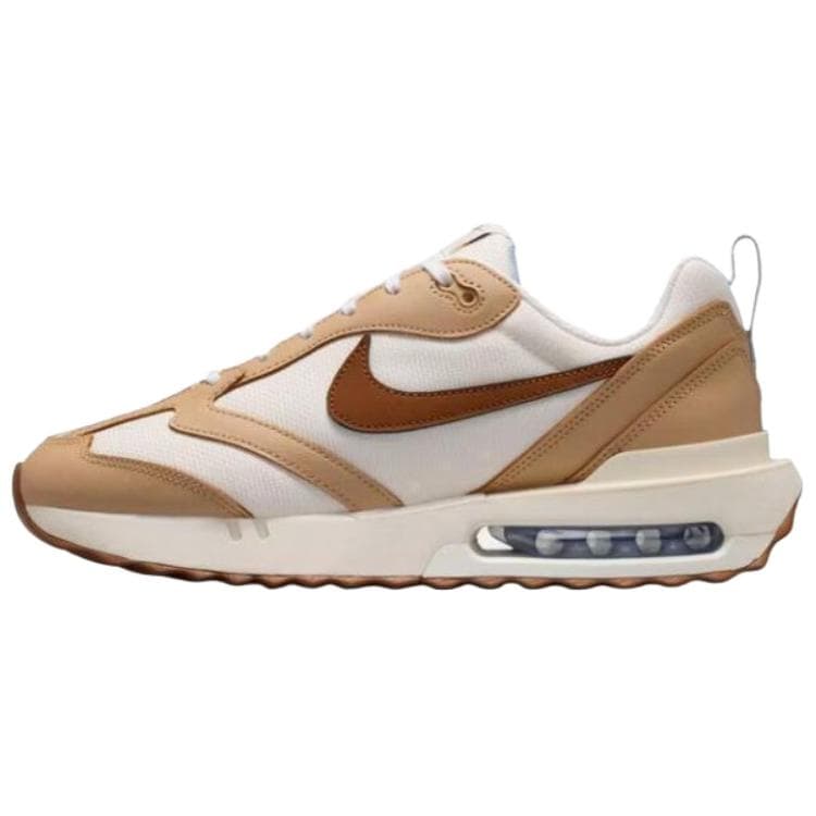Nike Air Max Dawn Cushioning Low top Running Shoes Men's White Brown
