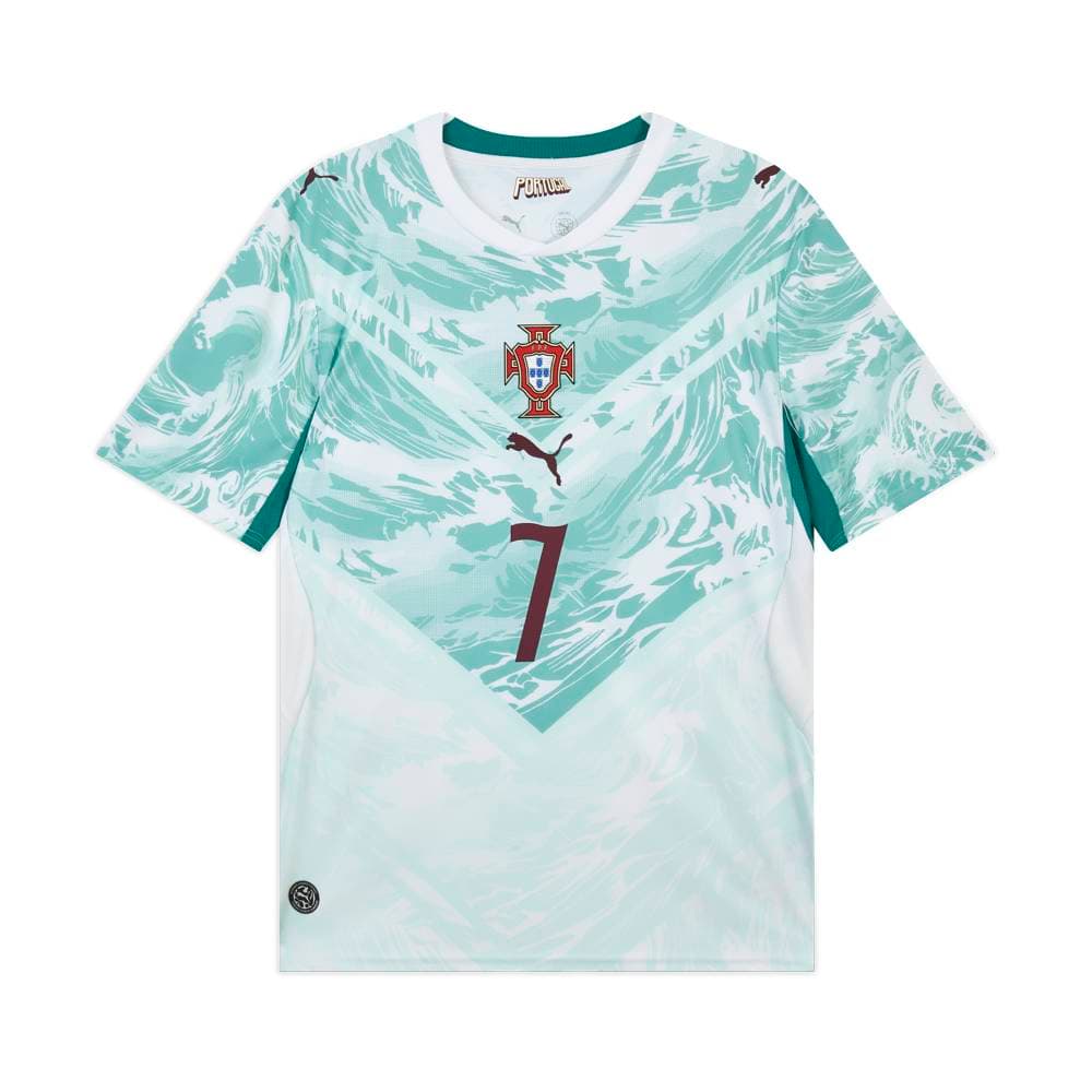 PUMA Portugal Away Player Jersey 'PUMA White Green Lagoon'