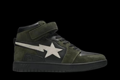 BAPE A Bathing Ape Block Sta Hi Dark Grey Light Grey