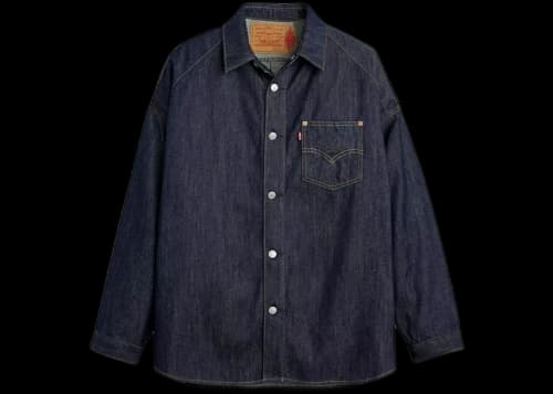 Nike Jordan x Levi's Overshirt Jacket Indigo Wash Blue