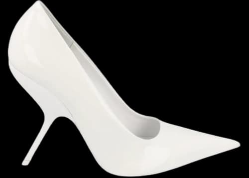 Ferragamo Eva X5 Patent Leather Pumps White (Women's)