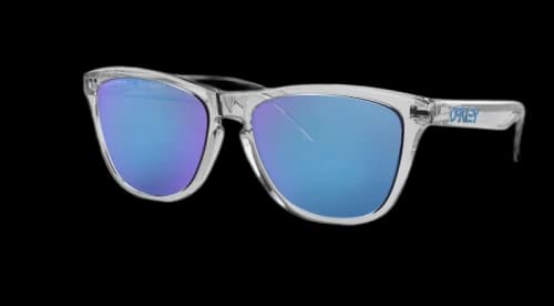 Oakley Frogskins Sunglasses Crystal Clear/Prizm Sapphire (0OO9013D055)