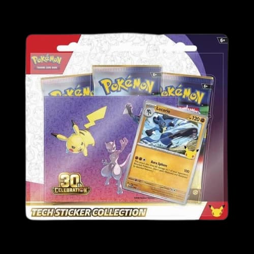 Pokémon 30th Celebration Tech Sticker Collection 'Lucario'